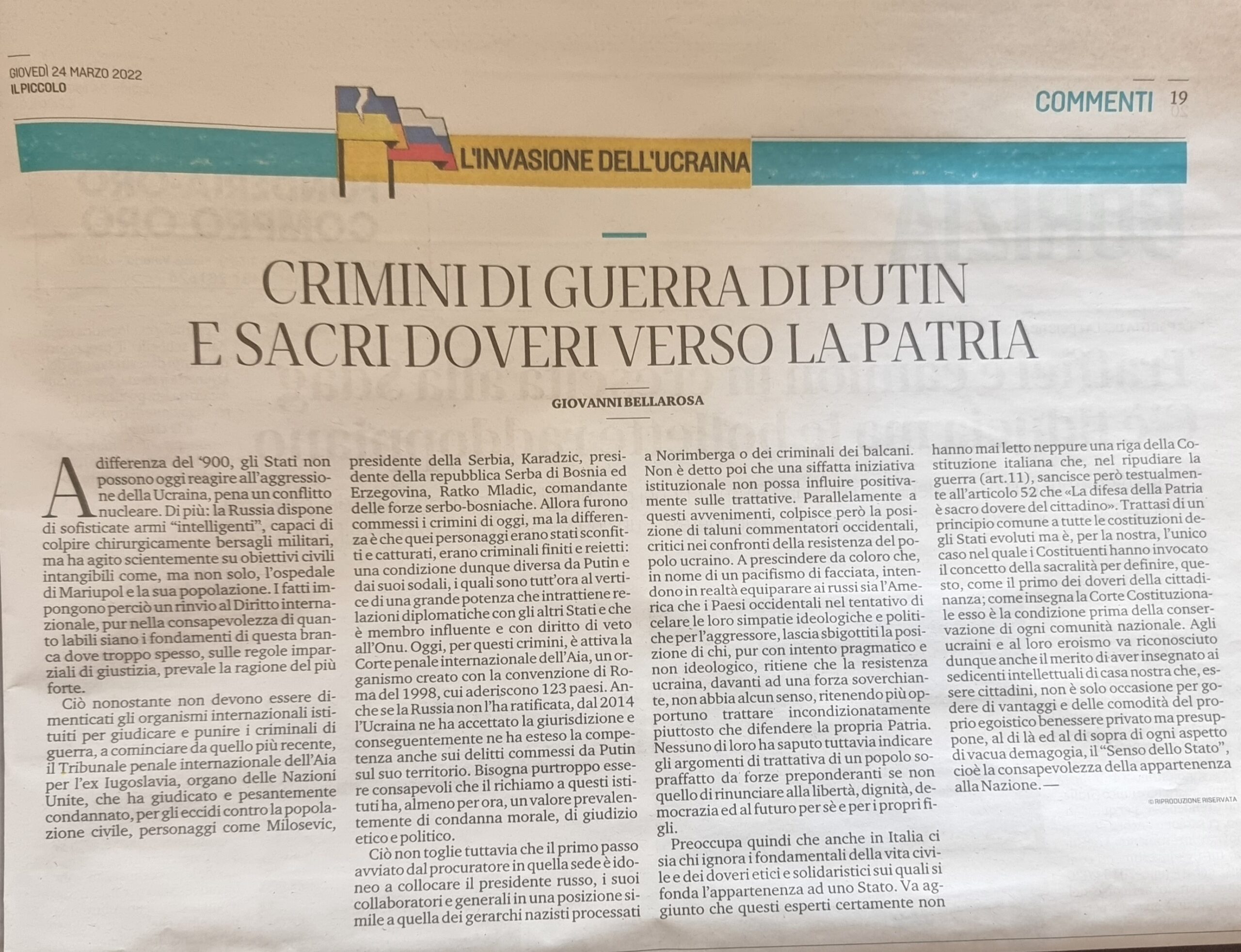 UNA SERVILE IPOCRISIA Adriano Segatori